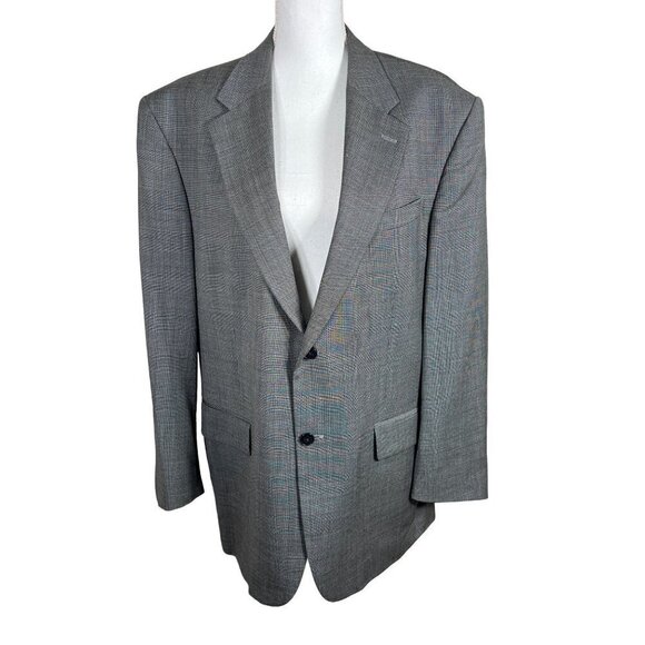 Oscar de la Renta Wool Blazer Gray Sz 44R EUC - Picture 1 of 8